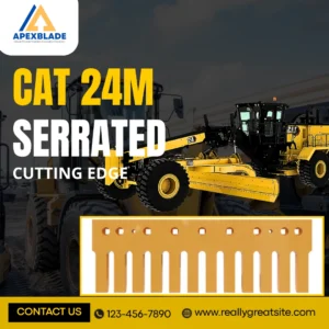 cat 24m grader serrated cutting edge 1359796