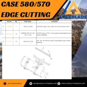 CASE 580 Backhoe Loader Cutting Edge 112946A1
